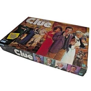 1998 CLUE Classic Detective Game Replacement Box Wall Decor Instructions EMPTY